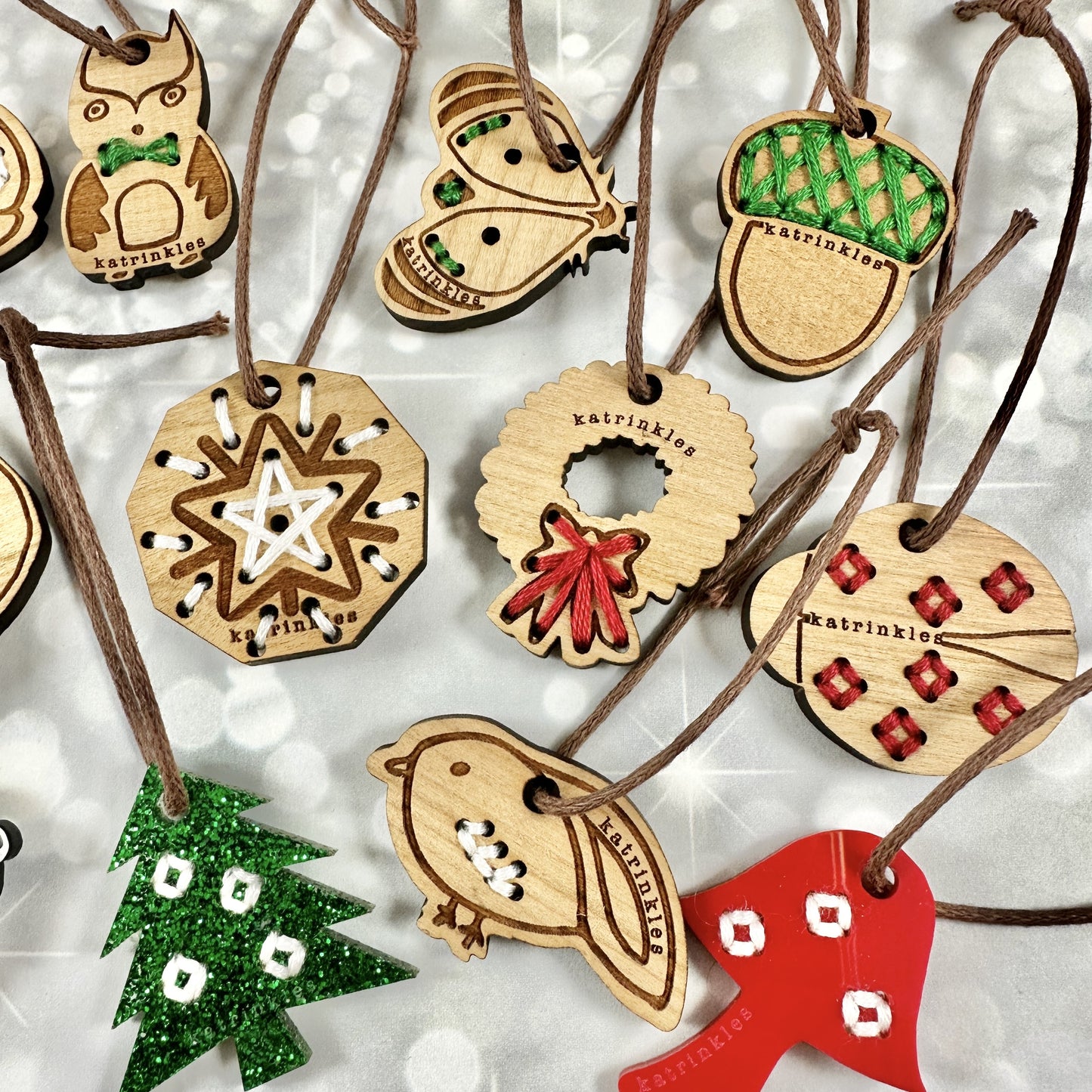 12 Days of Stitchable Ornaments Kit