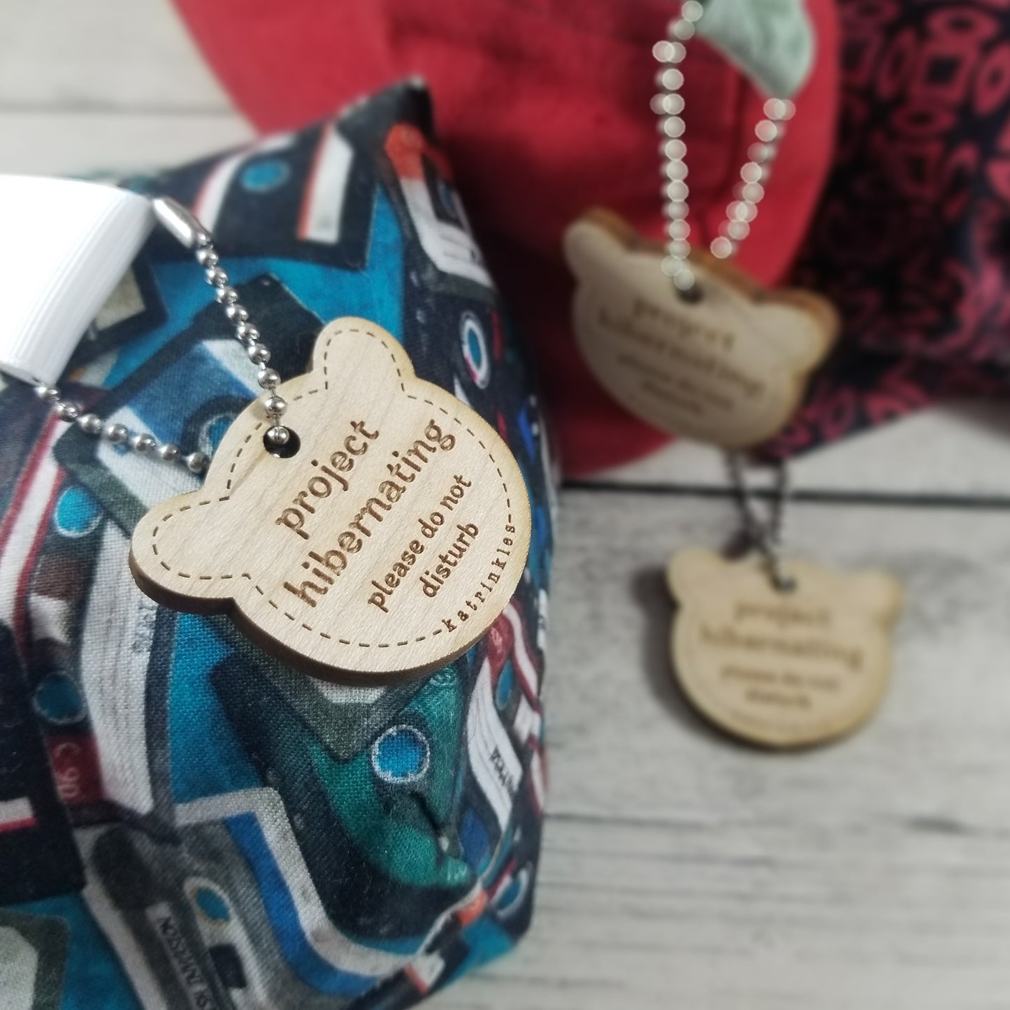 Project Hibernating Bear Bag Tags - Card of 3