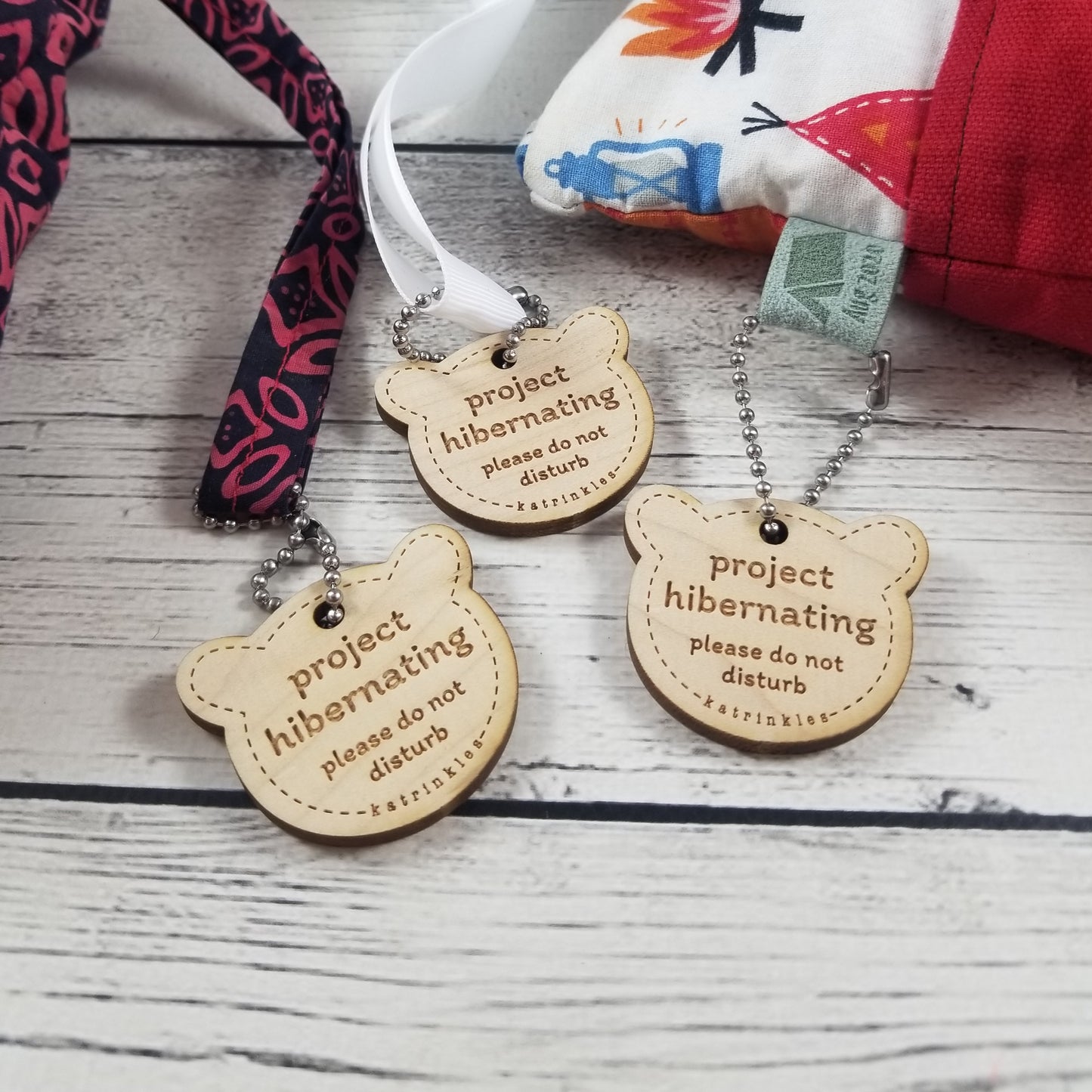Project Hibernating Bear Bag Tags - Card of 3