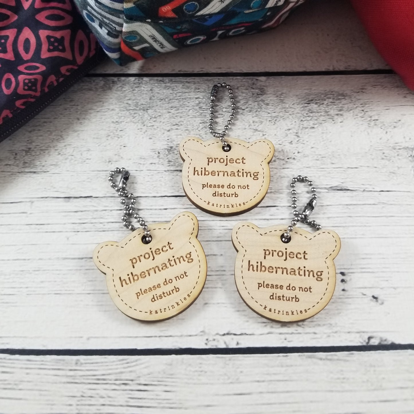 Project Hibernating Bear Bag Tags - Card of 3