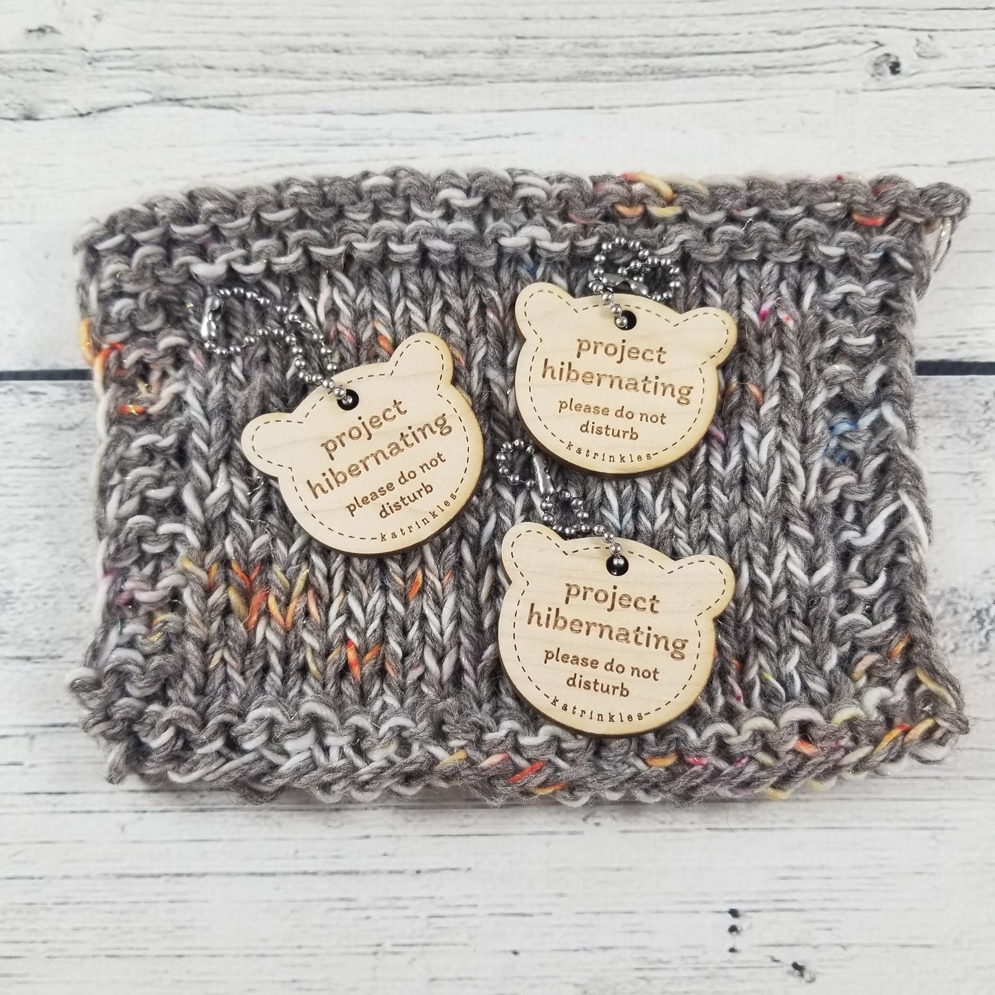 Project Hibernating Bear Bag Tags - Card of 3