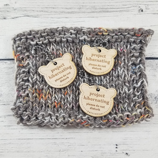 Project Hibernating Bear Bag Tags - Card of 3
