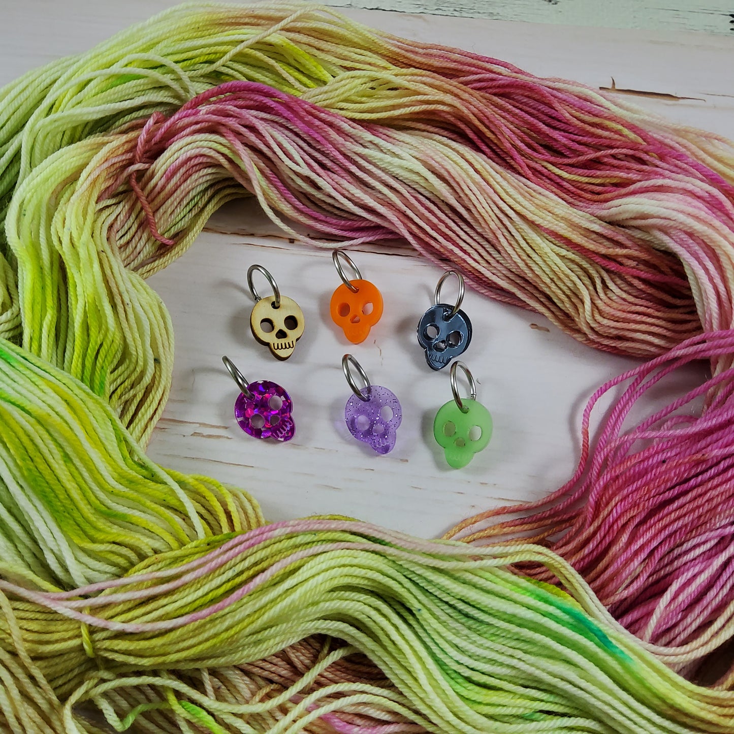 2025 Skull Stitch Marker Set -Card of 6