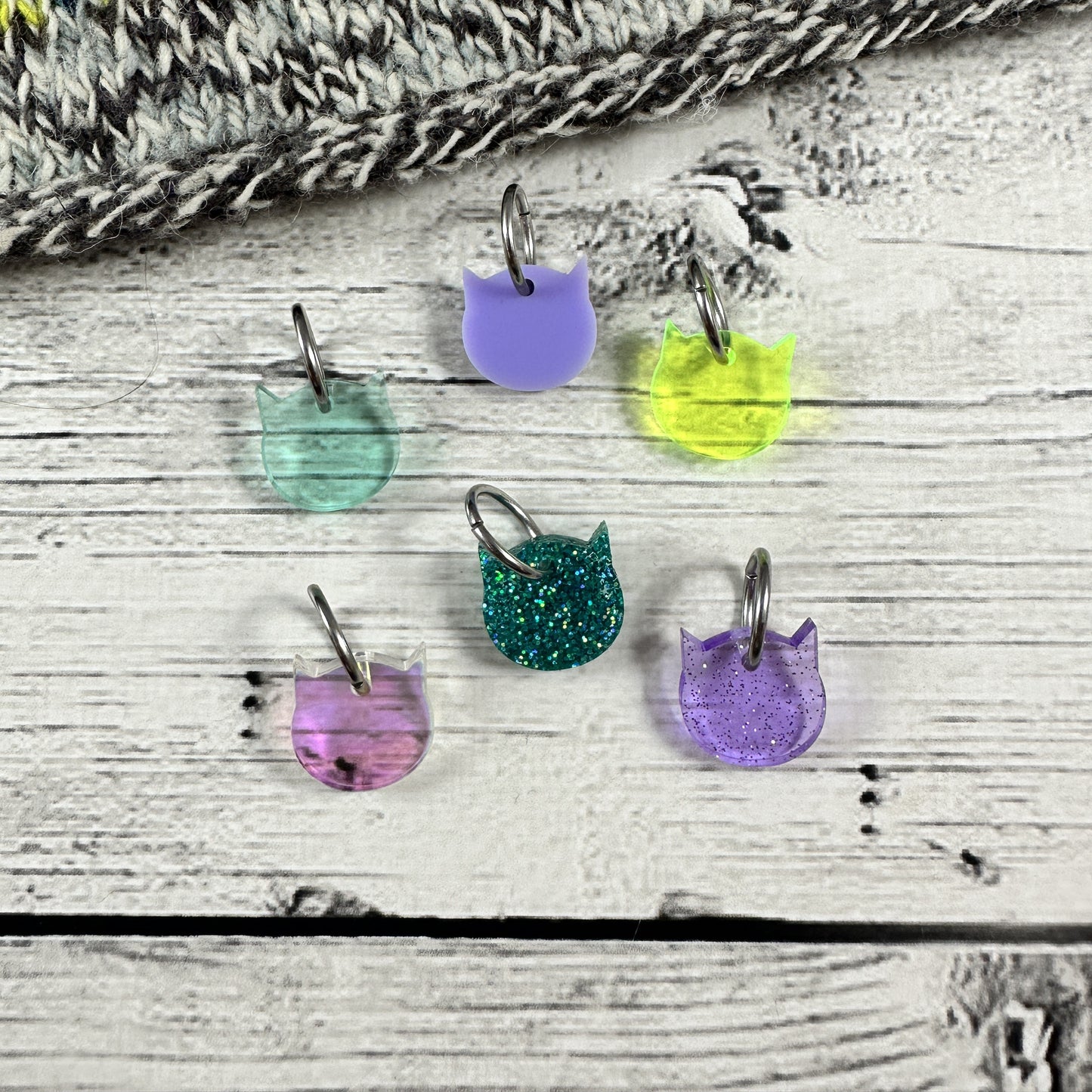 Cat Stitch Marker Set - Acrylic