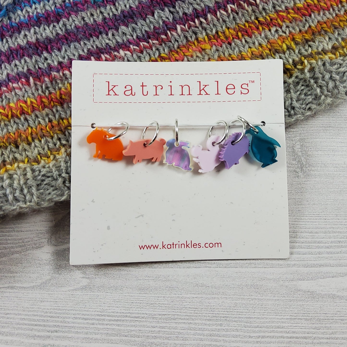 Colorful Critters Stitch Marker Set