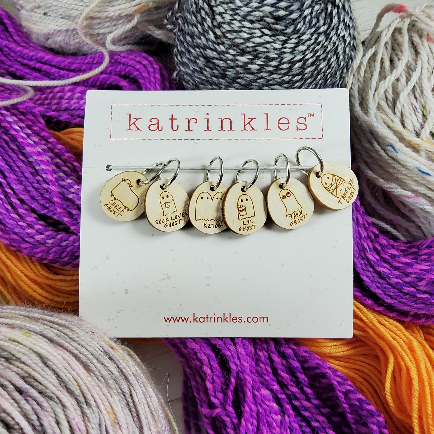 Ghosts Stitch Marker Set - Halloween Collection 2026