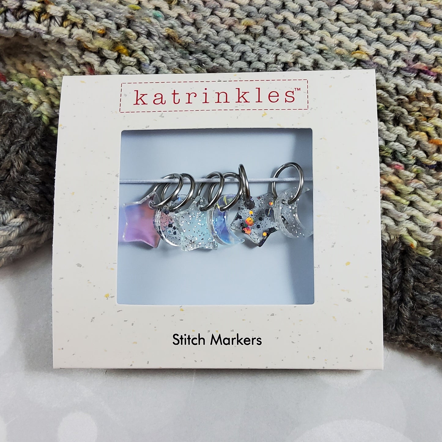 Holiday Collection 2023 Acrylic Stitch Marker Set - Stars & Moons