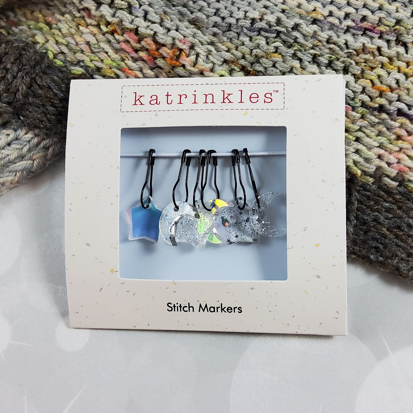 Holiday Collection 2023 Acrylic Stitch Marker Set - Stars & Moons