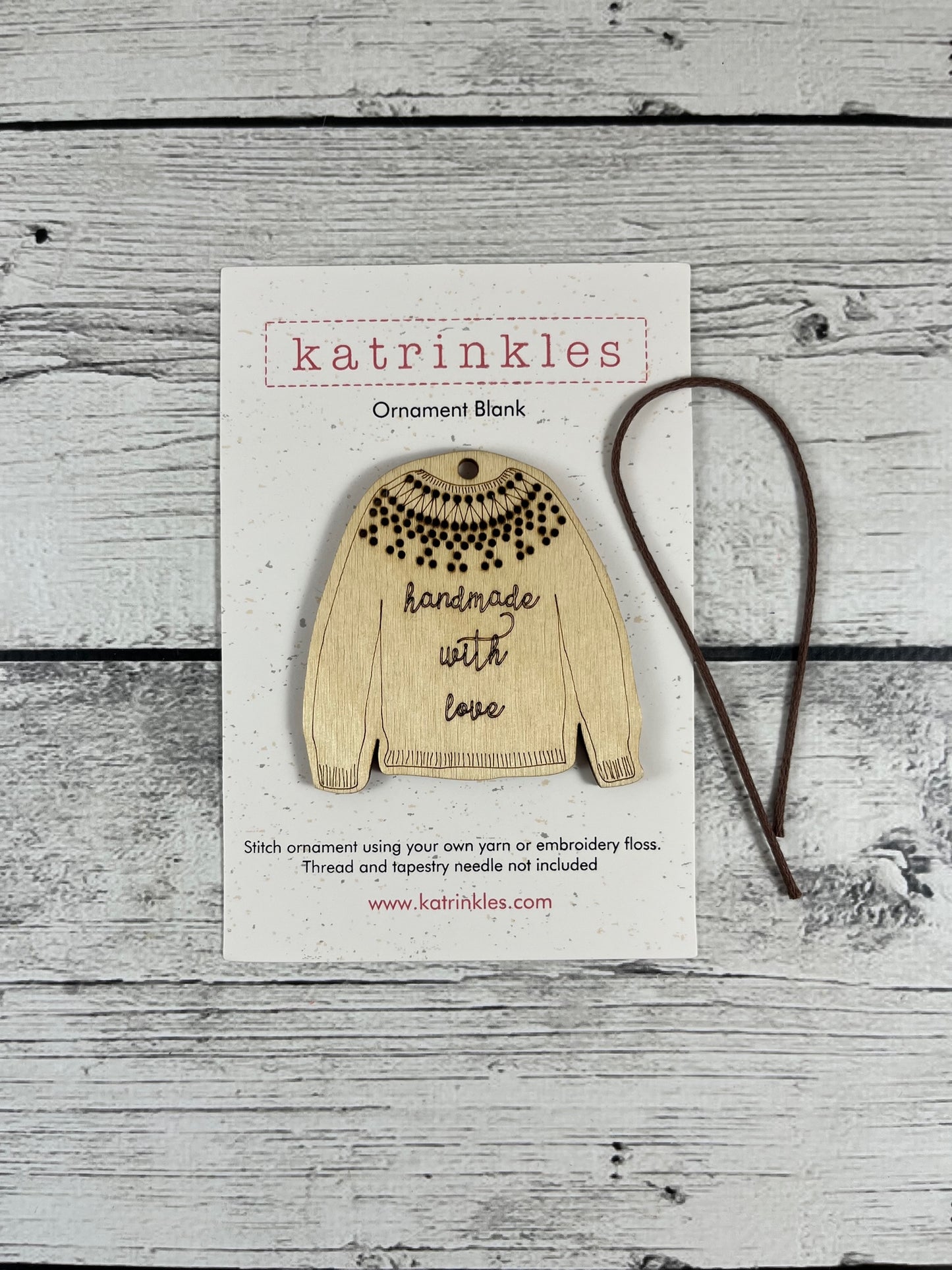 Stitchable Sweater Ornaments