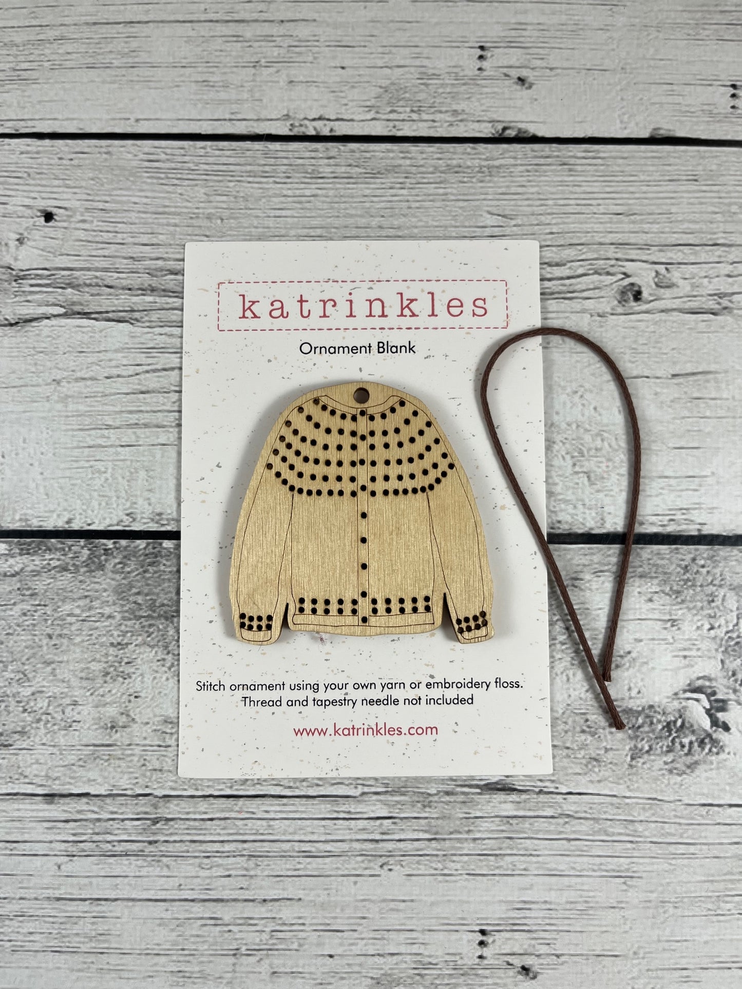 Stitchable Sweater Ornaments