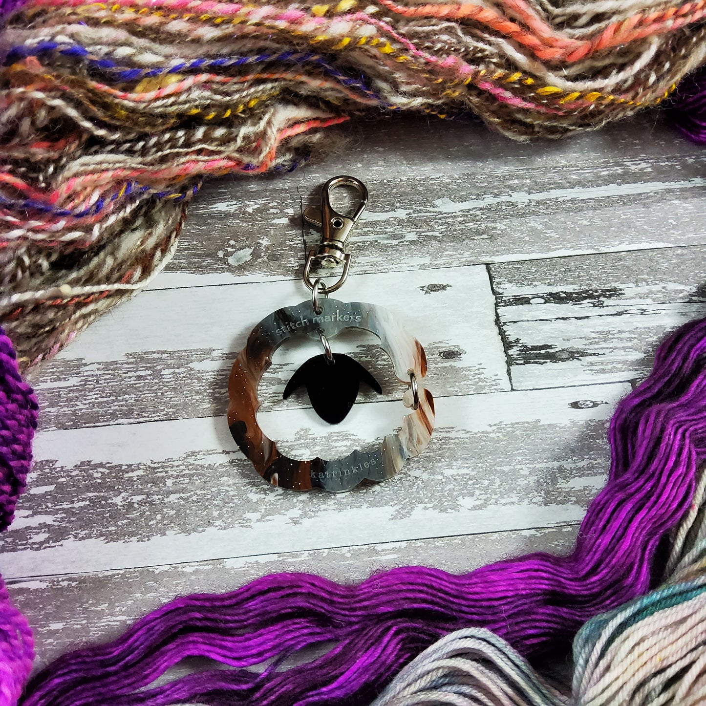 Rhinebeck Collection 2025 Sheep Stitch Marker Holder Bag Charm
