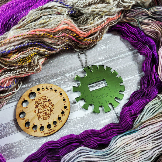 Rhinebeck 2025 Collection Needle Gauge / Crochet Hook Tool Set