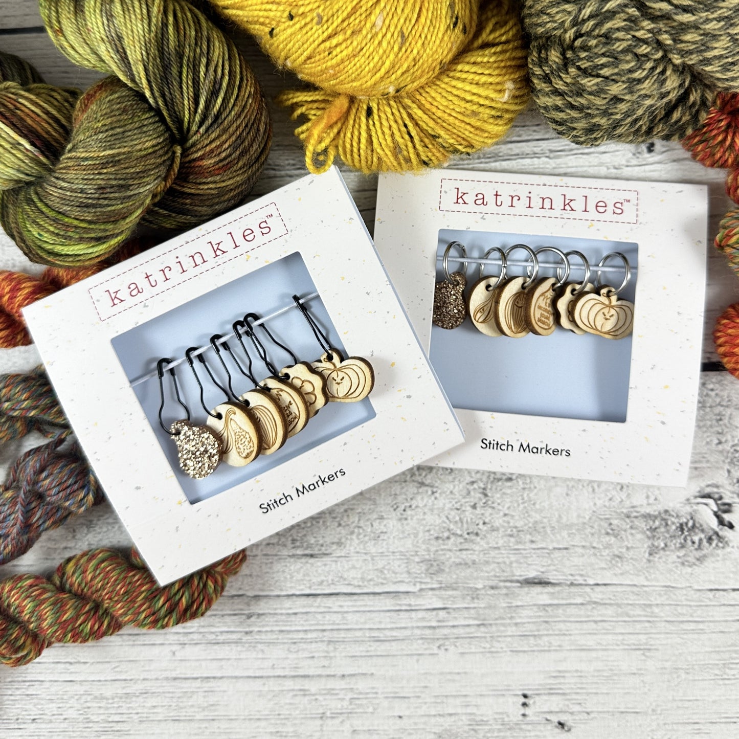 September 2023 Stitch Marker of the Month - Gourds