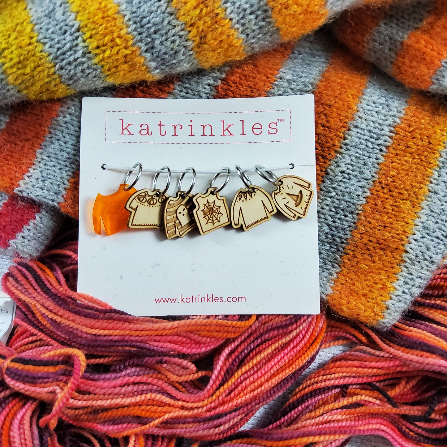 Spooky Sweater Stitch Marker Set