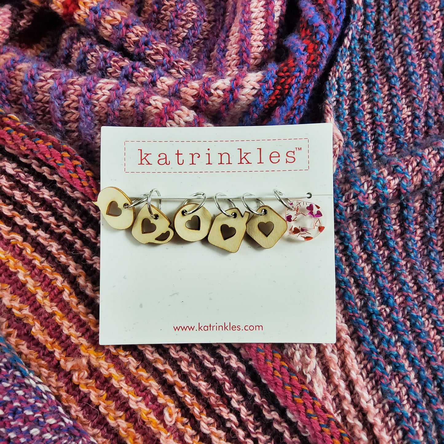 Valentine's Day 2026 Heart Cut Outs Stitch Marker Set