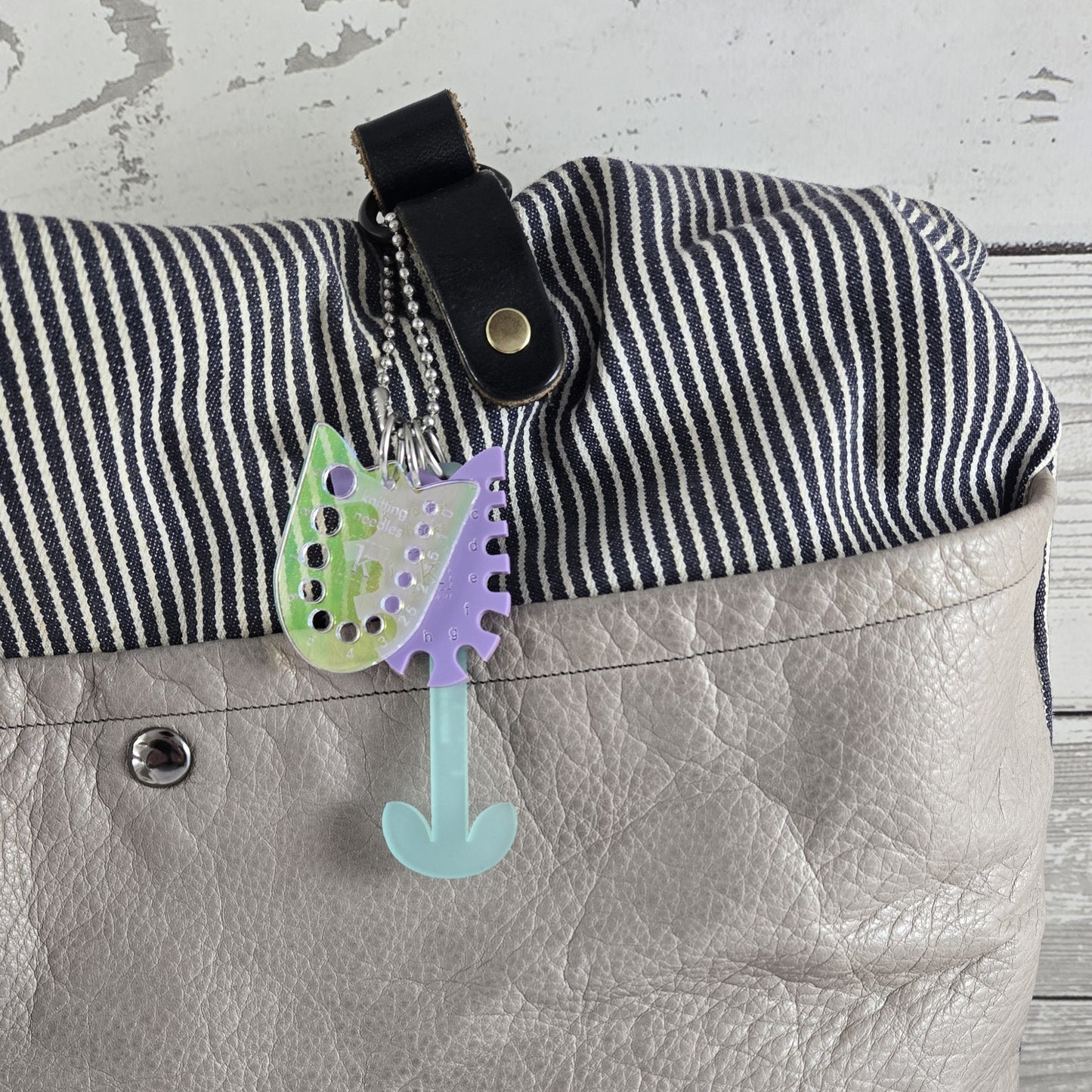 Tiny Tool Flower Necklace Or Bag Charm