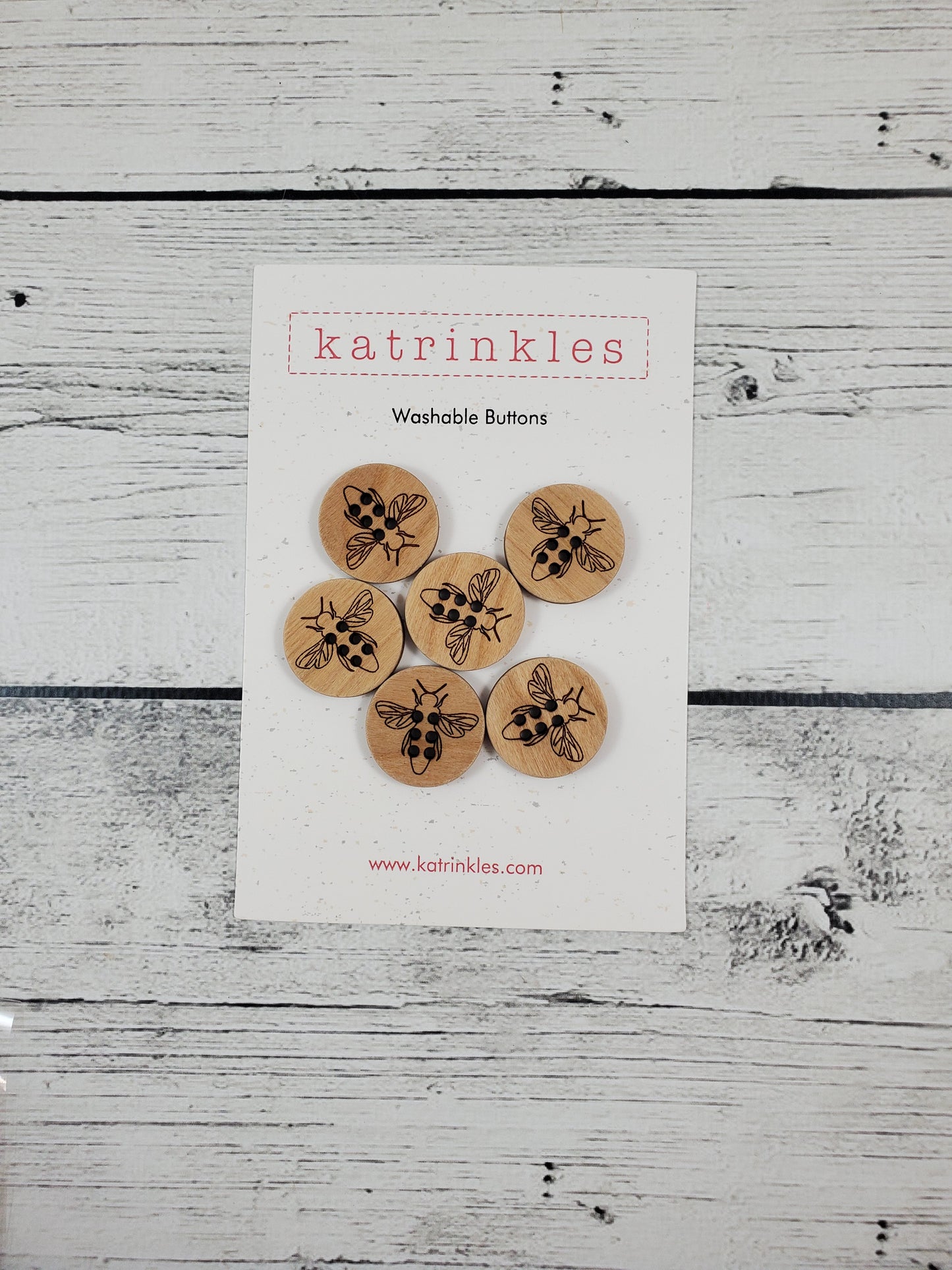 Honey Bee Stitchable Buttons