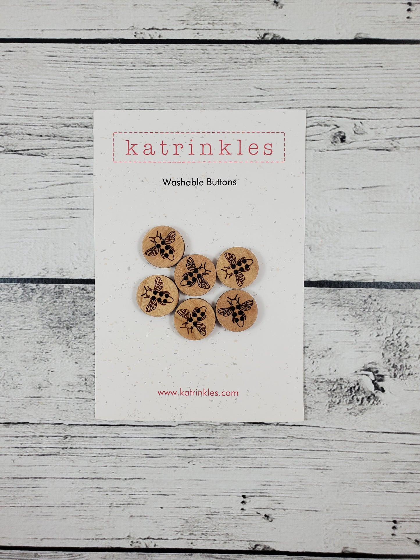 Honey Bee Stitchable Buttons
