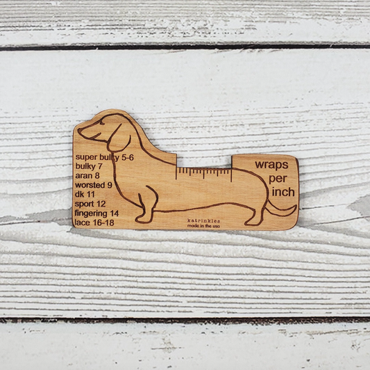 Dachshund Wraps Per Inch Tool