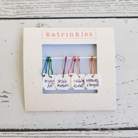 Write On / Wipe Off White Stitch Marker Set