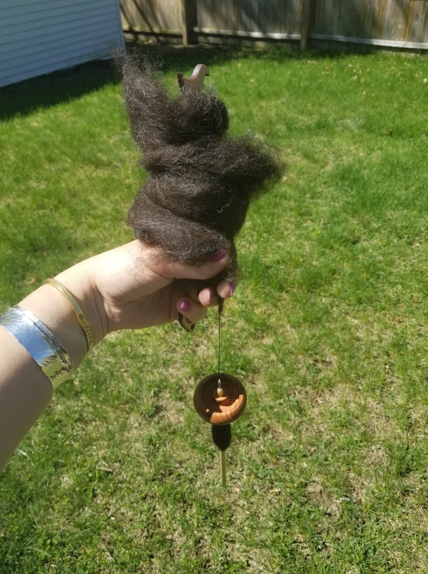 Ring Distaff for Spinning