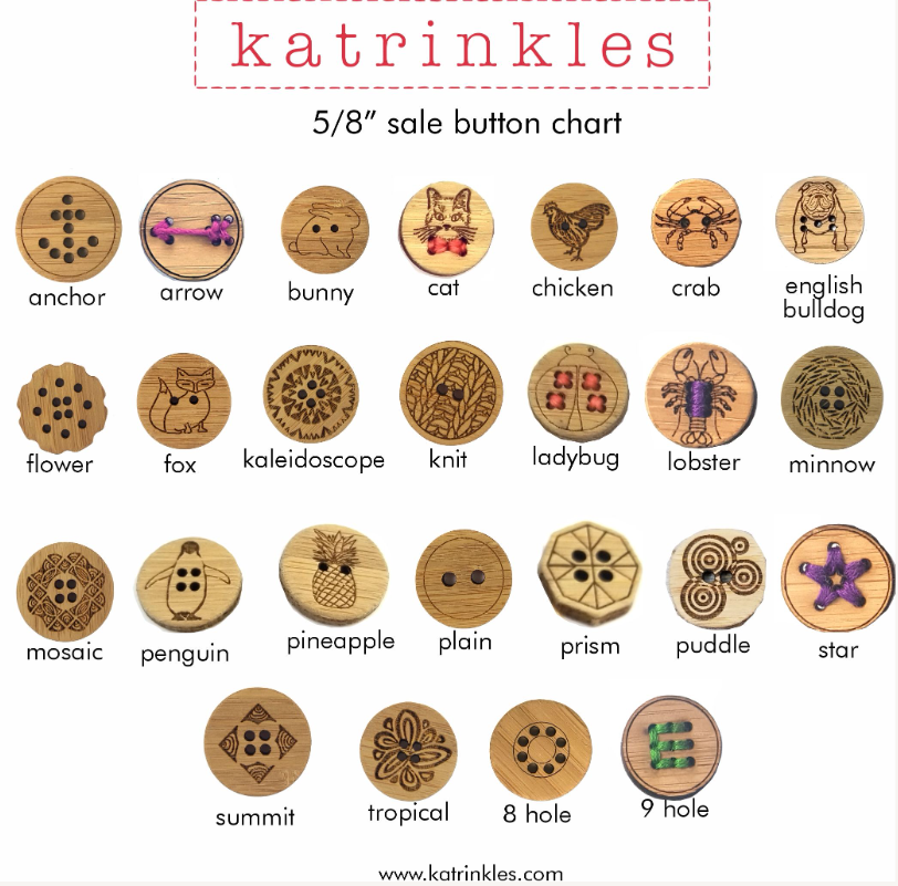 5/8 Inch Sale Buttons - Set of 12