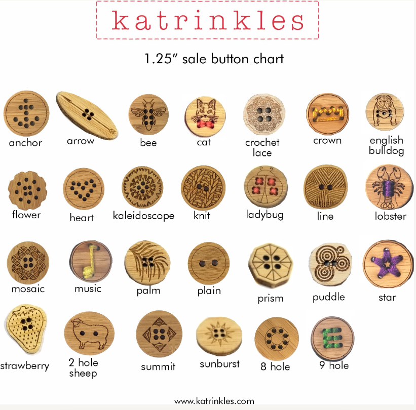 1.25 Inch Sale Buttons - Set of 6