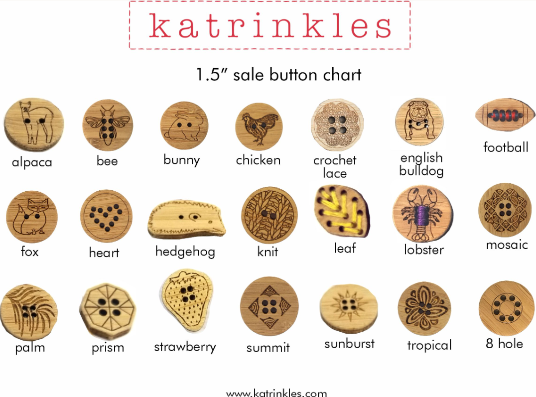 1.5 Inch Sale Buttons - Set of 6