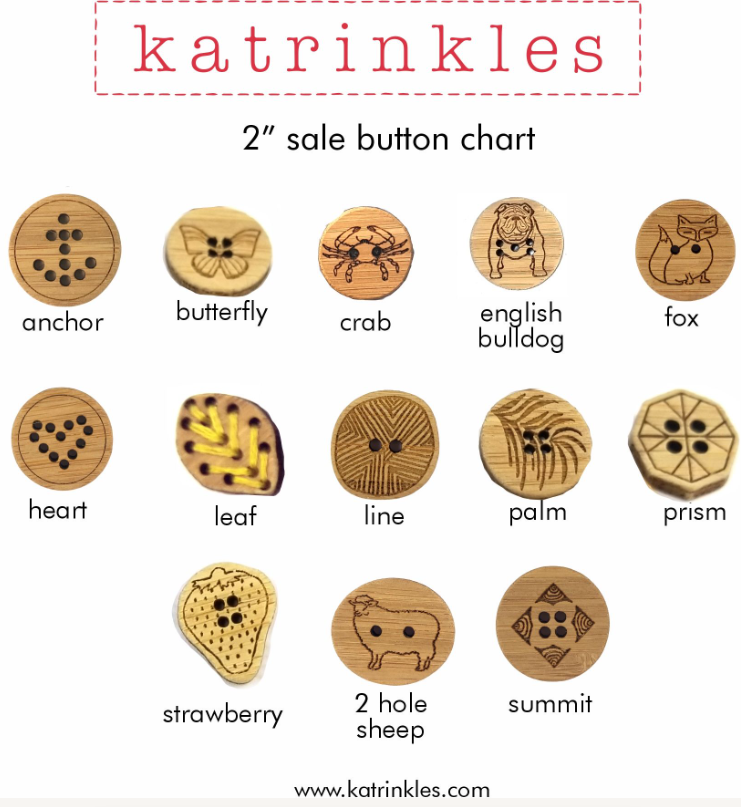 2 Inch Sale Buttons - Set of 6