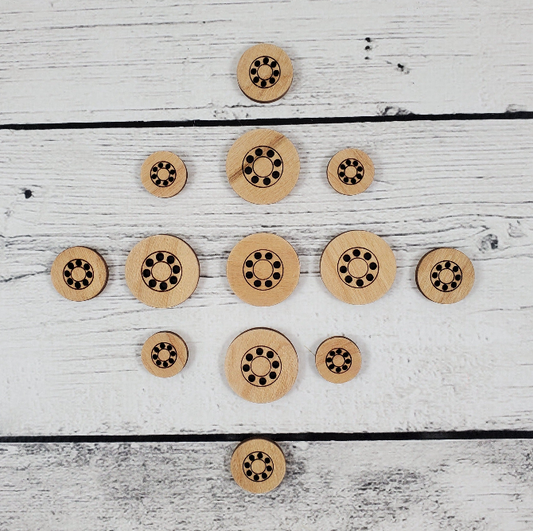 8 Hole Stitchable Buttons