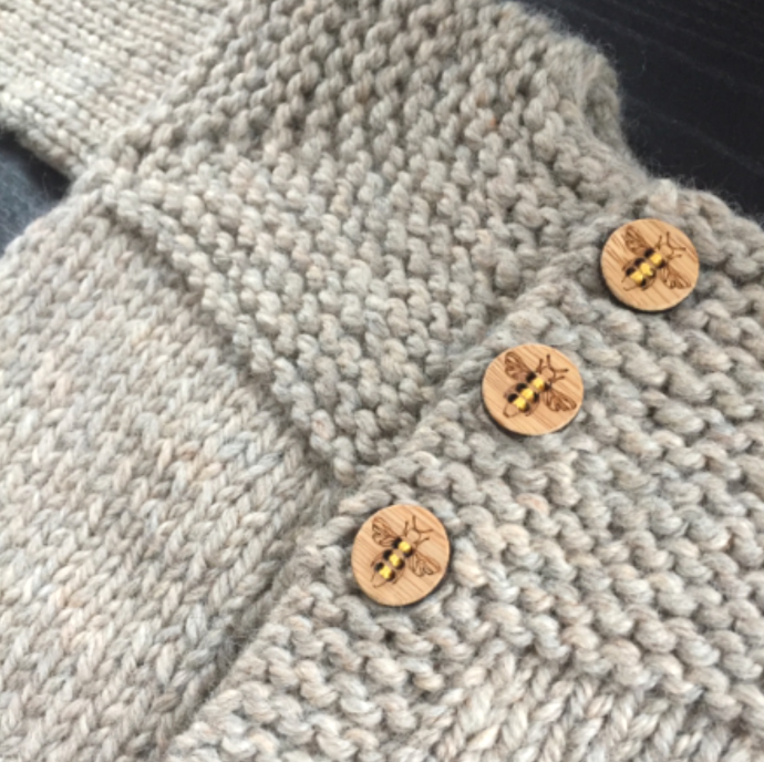 Honey Bee Stitchable Buttons