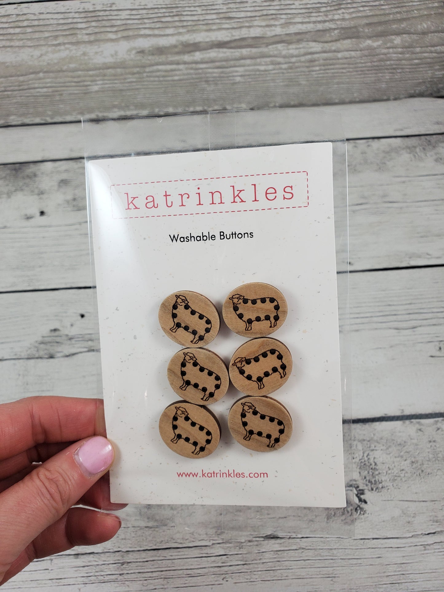 Stitchable Sheep Buttons