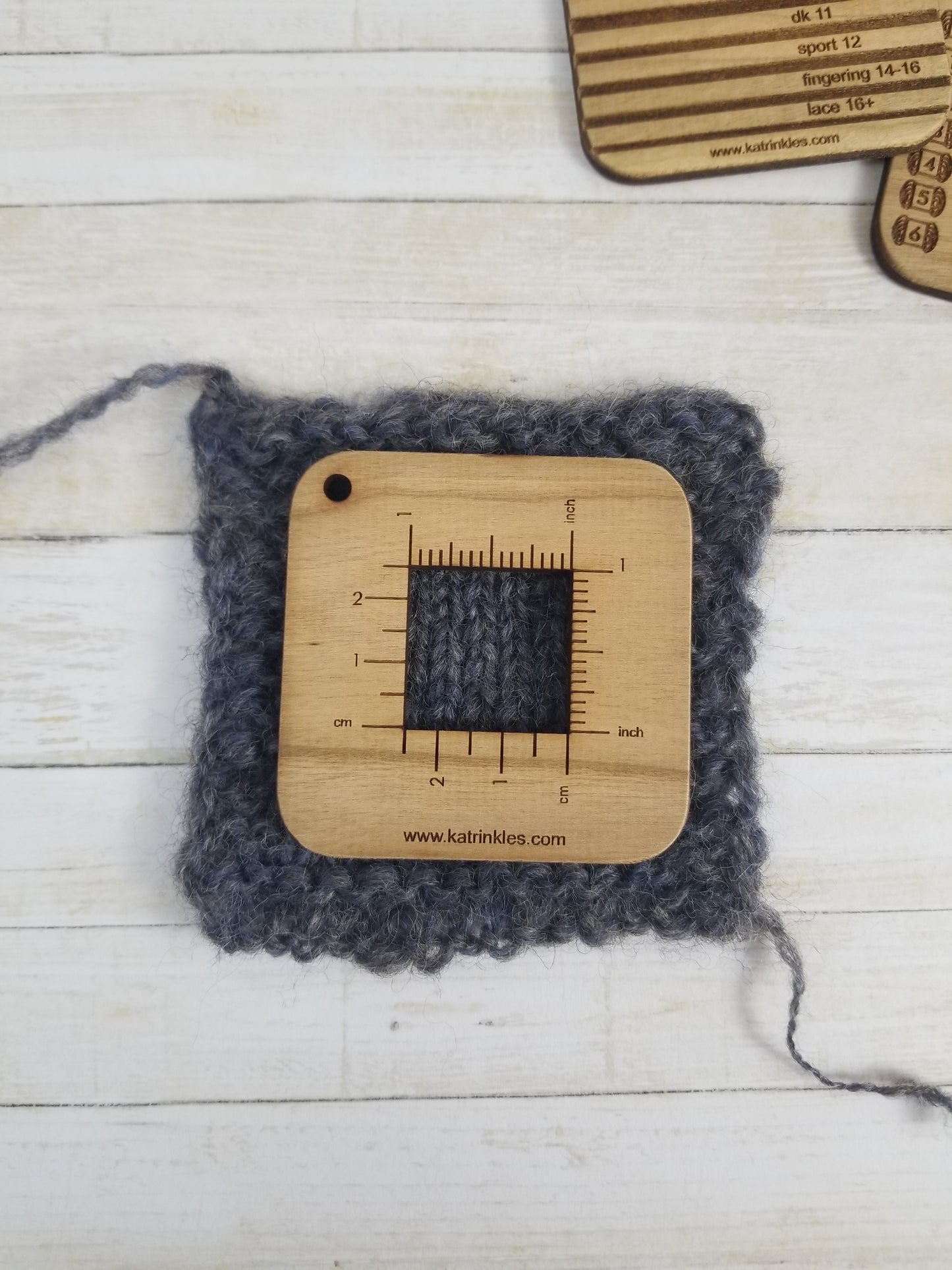 1" Gauge Swatch Ruler Mini Tool