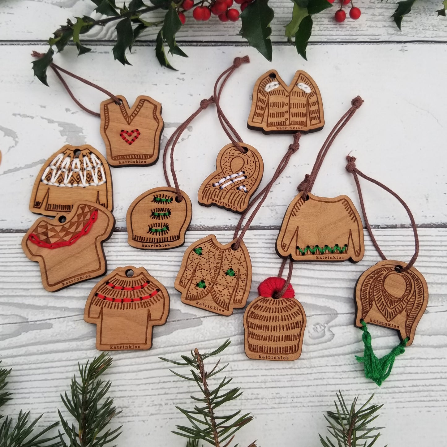 12 Days of Stitchable Ornaments Kit