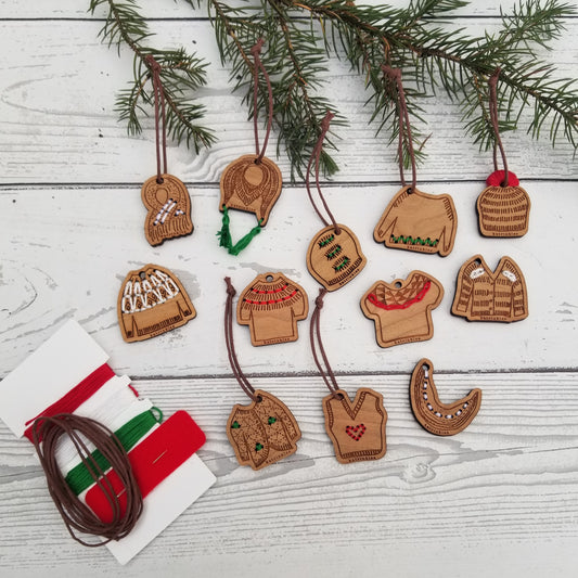 12 Days of Stitchable Ornaments Kit