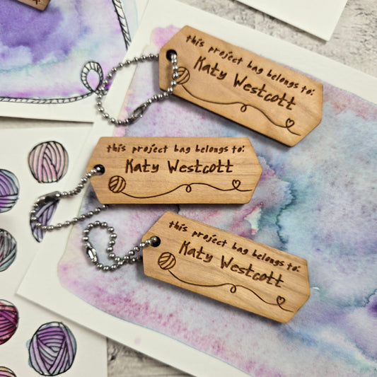 Advent Personalized Project Bag ID Tags - Set of 3 - Add On item for 2025 Advent & Countdown Calendar Pre Orders. NOT AVAILABLE FOR INDIVIDUAL SALE.
