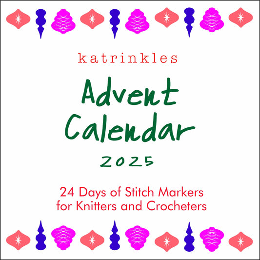 Advent 2025 - 24 Days of Stitch Markers - Pre Order - Ships 11/14/25