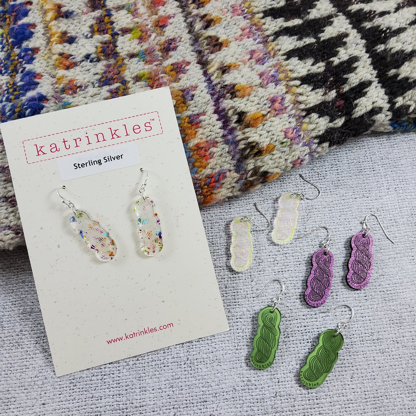 Yarn Skein Earrings - Pre Order - Ships week of 3/16/26