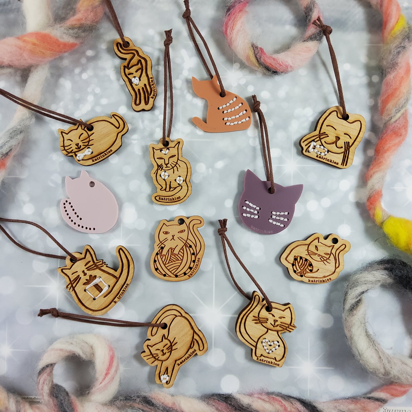 Catvent - 12 Days of Stitchable Cat Ornaments Kit