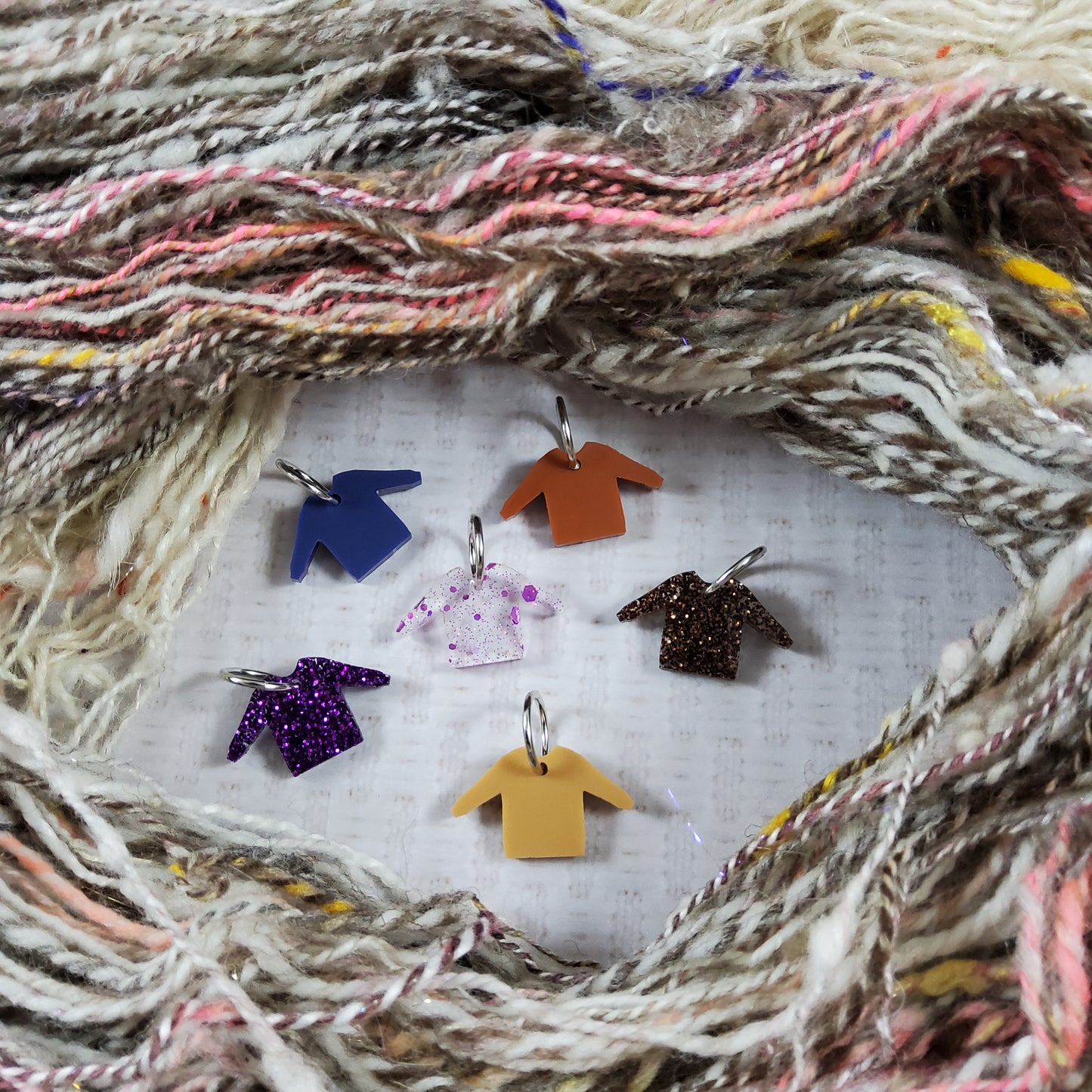 Dusk Sky Sweater Stitch Marker Set