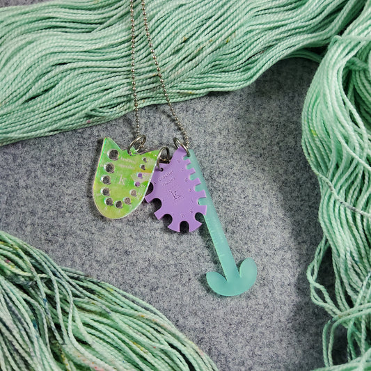 Tiny Tool Flower Necklace