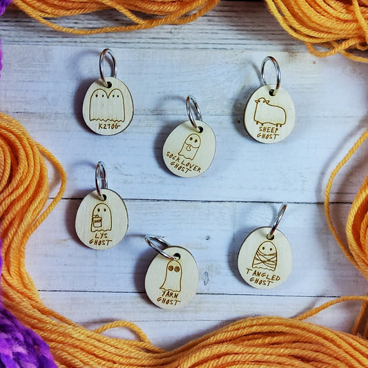 Ghosts Stitch Marker Set - Halloween Collection 2026