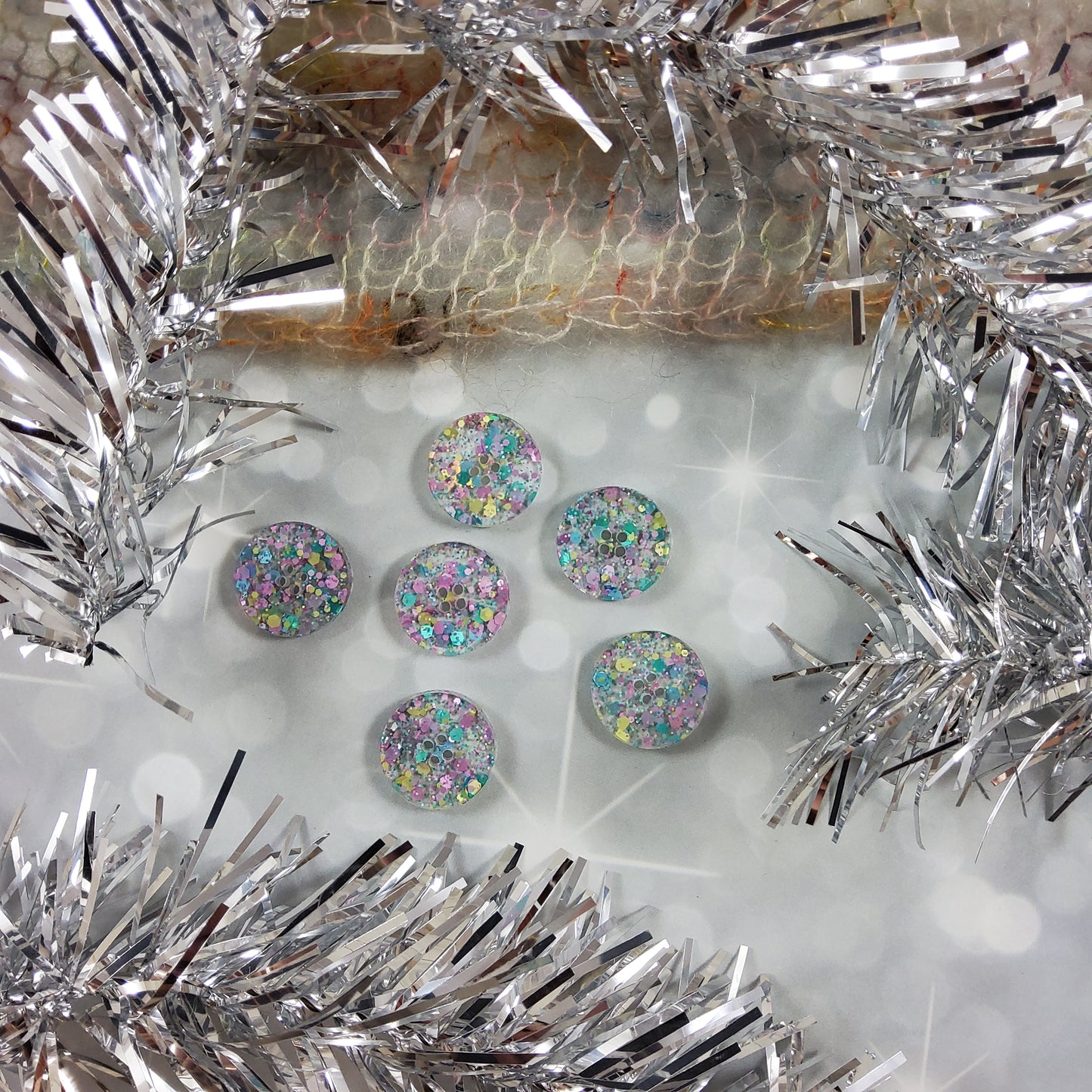 2025 Holiday Collection - Snowflake Whimsy Acrylic Buttons