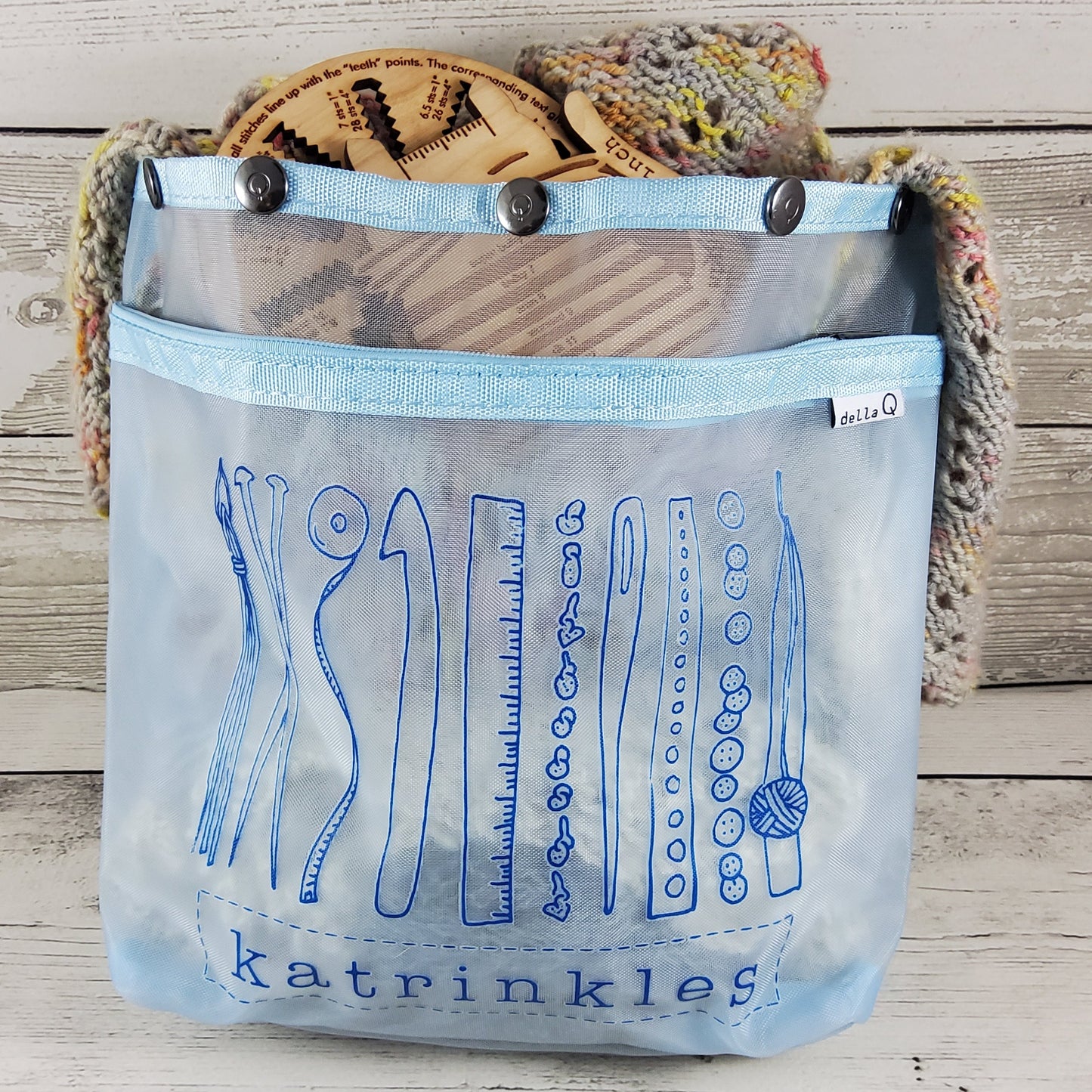 Katrinkles x Della Q  Oh Snap Project Bag
