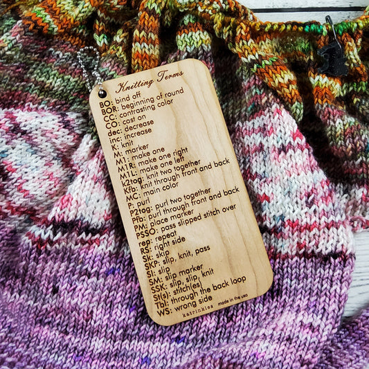 Knitting Terms Tool