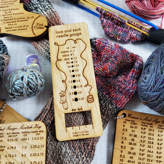 Lace & Sock Needle Gauge