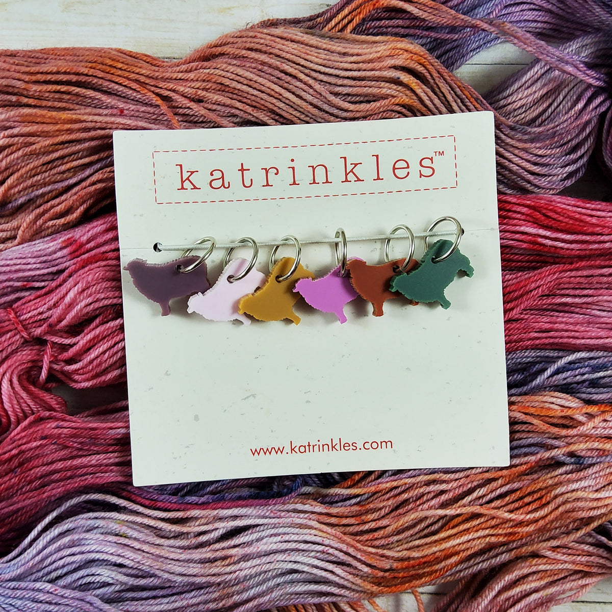 Mother Flocking Sheep Stitch Markers