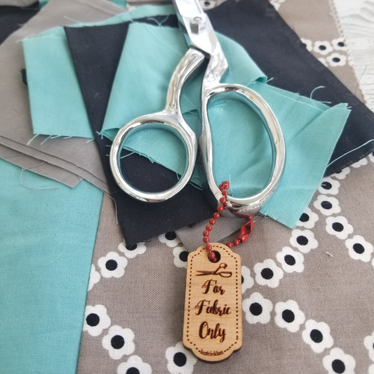 For Fabric Only Scissor Tag