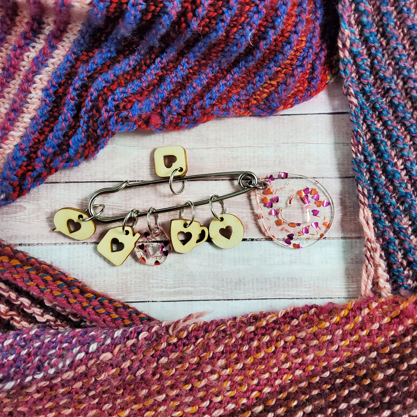 Valentine's Day 2026 Stitch Marker Holder Pin Bag Charm