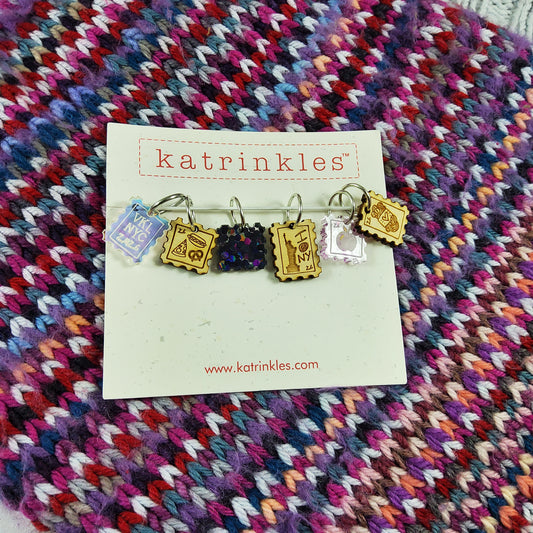 Vogue VKL NYC 2026 Stamps Stitch Marker Set  - Pre Order